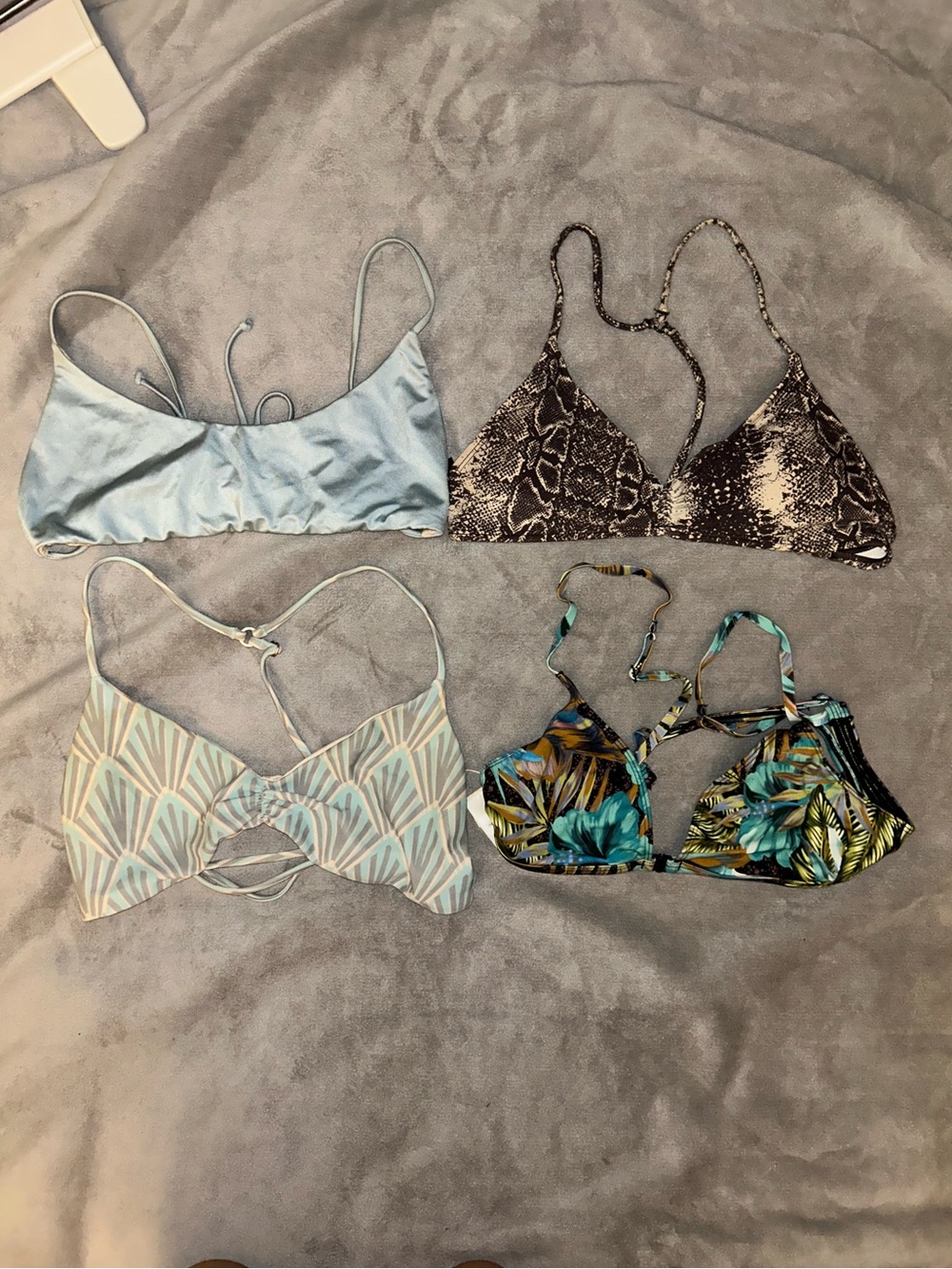 Set of 4 Bikini Tops - urban outfitters, L space, pacsun, RVCA